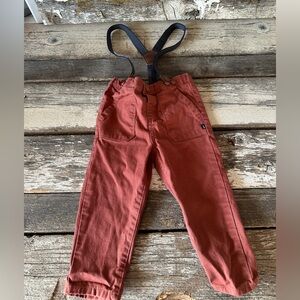 Baby B’Gosh | Boys 24M Rust Red Coloured Pants w Suspenders